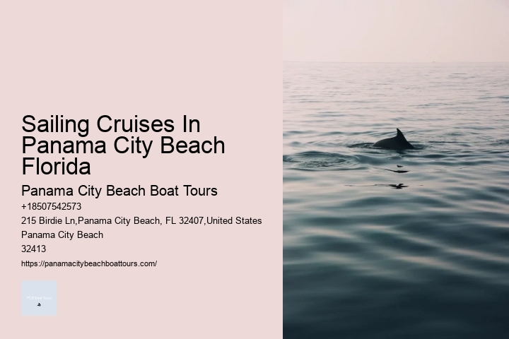 Sailing Cruises In Panama City Beach Florida