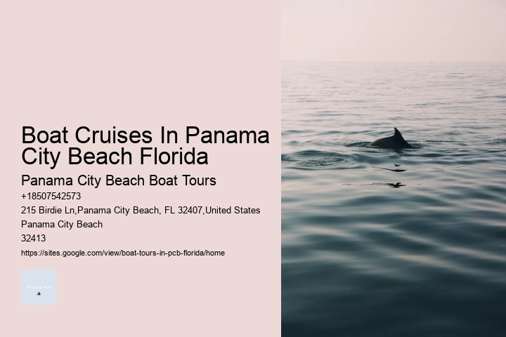 Boat Cruises In Panama City Beach Florida