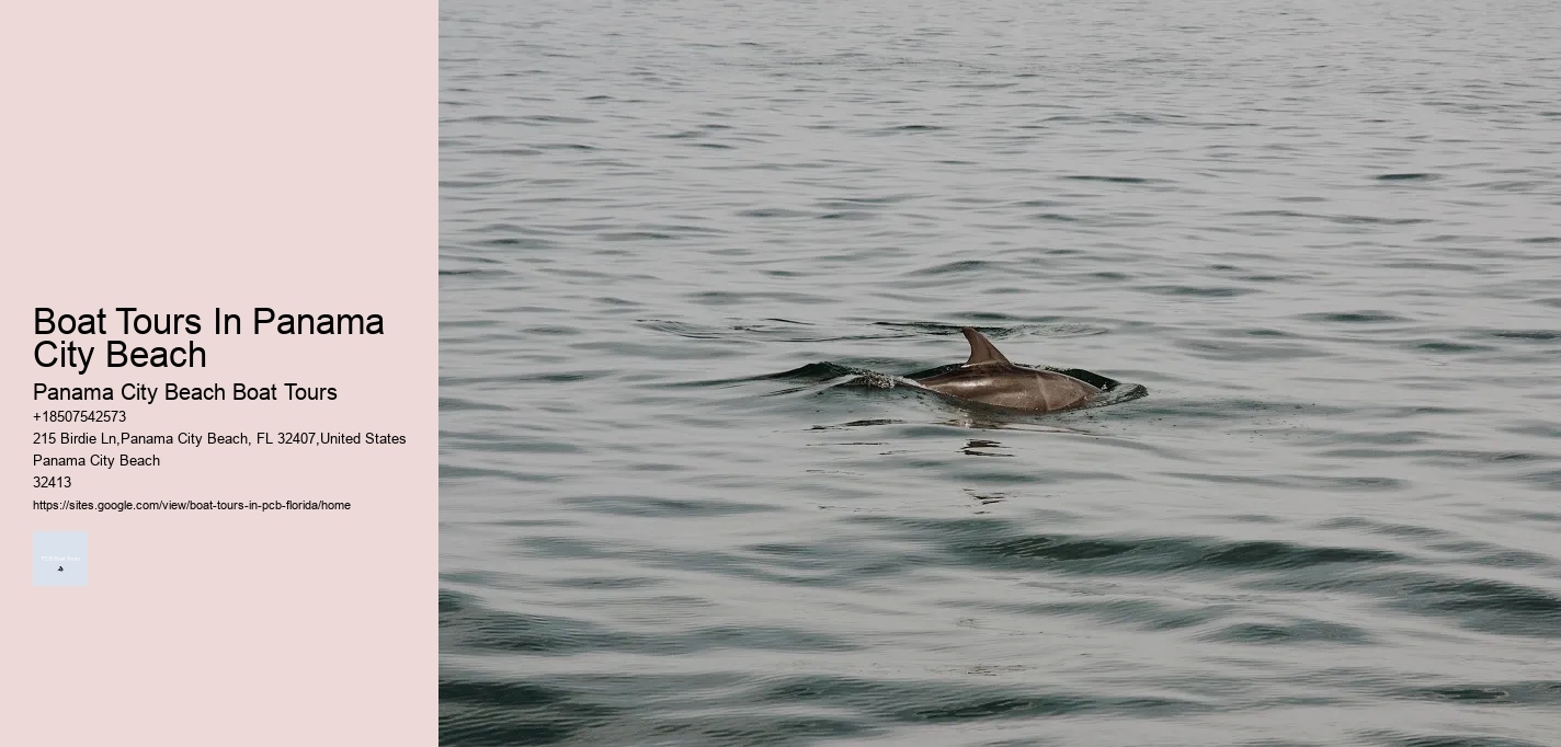 Boat Tours In Panama City Beach